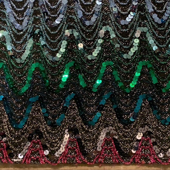 Vintage Justine Todd Rainbow Sequin Blouse | Small - Picture 6 of 6